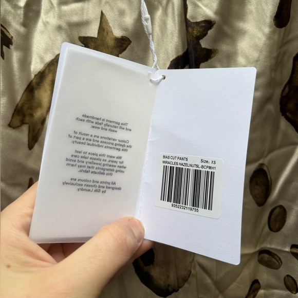 silk laundry BIAS CUT PANTS MIRACLES HAZELNUT New with Tags! - Picture 5 of 6